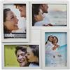 Out of the Blue - Cornice in plastica per 4 Foto - 94/2286-10 x 15 cm, Colore: Bianco
