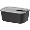 Mepal - Contenitore per alimenti EasyClip - Barattolo con coperchio e chiusura scorrevole - Adatto per microonde, forno a vapore, frigorifero e congelatore - Ermetico - 700 ml - Nordic black
