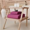PETTI Artigiani Italiani - Asciugamani Bagno in 100% Spugna di Cotone, Set Asciugamani 1+1, 2 Pezzi 1 Asciugamano Viso e 1 Asciugamano Mani, Asciugamani Fuxia