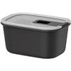 Mepal - Contenitore per alimenti EasyClip - Barattolo con coperchio e chiusura scorrevole - Adatto per microonde, forno a vapore, frigorifero e congelatore - Ermetico - 450 ml - Nordic black