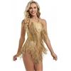 nobrandlingerie LS-Series Body Costume, Oro, Taglia Unica da Donna