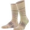 FALKE Sky Limit M So lana viscosa cachemire fantasia 1 paio, Calzini Uomo, Beige Melange 4091, 39-42
