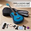 Chitarra Acustica per Novizi - Kit Completo con Cutaway - per hobby