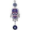 Only faith Amuleto da parete con occhio turco malocchio per buona fortuna e protezione in casa, amuleto portafortuna e protezione (mano di Fatima grande, grande)