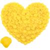 CNYMANY 2000 petali di rosa artificiali, colore giallo-arancione, petali di rosa finti per una notte romantica, anniversario, fidanzamento, matrimonio, San Valentino, decorazioni floreali