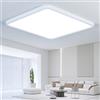 EASY EAGLE Plafoniera Led Soffitto, 50CM 52W 6500K Blanco Frío, Quadrata | Lampadario led soffitto Moderno per Camera da Letto soggiorno Cucina Balcone Bagno Ufficio