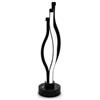 Zeremix Lampada da Tavolo Senza FIli Moderna LED Ricaricabile USB-C, Design Decorativo a Onde, Dimmerabile Touch, 3 Temperature Colore 3000K/4000K/6000K, per Camera da Letto, Soggiorno e Ufficio