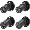 MEKOTRIN 4PCS Mini Faretto LED, Faretti da Incasso a LED, Mini Faretti da soffitto Spotlight, 5V 1W Plafoniera Faretti con Trasformatore per Vetrina di Gioielli Portico Entrata, Luce Calda
