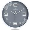 Lafocuse 30cm Orologio da Parete Grigio Silenzioso Moderno, Grande Numeri 3D Facile da Leggere, Orologio da Cucina senza Ticchettio per Camera da Letto Soggiorno Ufficio