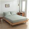 Boomba Bamboo Lenzuolo con angoli elasticizzati fino a 35 cm - 80 x 200 cm - Sage Green - 100% bambù biologico - 400 TC - Anallergico