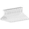 HANGERWORLD 100 Grucce Appendiabiti 40cm in Metallo Cromato Bianco Salvaspazio per Casa e Lavanderia