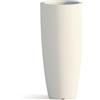 Decor Space Vaso Cromia Stilo rotondo e alto tinta unita per esterno ed interno Made in Italy (Ø33 x H 70 cm, Ghiaccio)
