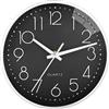 VMUTGA Orologio da parete moderno da 8 pollici, 20 cm, senza ticchettio, rotondo, decorativo, con vetro trasparente, per ufficio, soggiorno, scuola, cameretta dei bambini, cucina