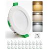 HOMEOW Faretti LED da Incasso per Cartongesso Dimmerabili 4W, 29mm Ultrasottili