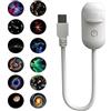 Generic Lampada proiettore 2-in-1 LED cielo stellato lampada portatile USB luce notturna regolabile collo d'oca per camera da letto auto decorazione interna rilassante