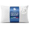 Nume Sleep Cuscino Fiocco di Memory Foam 78x48 cm - Guanciale Letto Morbido e Sostenuto, Comfort Adattivo Senza Rigidità - Federa Trapuntata Traspirante con Cucitura Elettrosaldata - Made in Italy