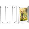 Pevlkawr 4 Pezzi Cornice Magnetica in Acrilico Portafoto Trasparente Mini Cornici 9x6 Cm Cornice Foto Trasparente Doppia Faccia Con Magneti Forti Per Frigo Decorazione Per Foto Cartoline