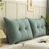 UWOBTN Cuscino da Lettura per Letto E Divano 60/70/90/100cm Cuscino Testata letto Grande Lettura Divano Cuscino Imbottito Supporto lombare Cuscini Rimovibile Schienale Cuscino da Parete(A6,60x55cm/26.6x21.6(