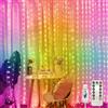 Jsdoin Tenda Luminosa Natale,3.6x3m 360LED Tenda Luci Natale Interno,8 Modalità Luci Tenda Esterno Cascata Dimmerabile IP65 Impermeabile con Telecomando & Timer per Matrimonio, Feste (Multicolor)