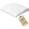 SoNiT home decor SONIT - Coprimaterasso Trapuntato Matrimoniale 160x190x30 cm - Copri Materasso Anallergico Traspirante con Elastico