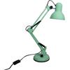 BEL AIR HOME - Lampada da Scrivania LED - Braccio Snodato - Design Vintage Retro - Luce Regolabile - Presa E27 - Verde Opaco, Metallo
