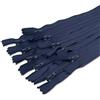 MARARDI [Pack 10] Cerniere [Blu Navy] Nylon [30 cm] Chiusure Lampo per Cucito e Artigianato per Stoffa Vestiti Borse per Cucire a Macchina Patchwork Tessuto di Cotone con Chiusura in Metallo