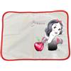 Generico Tovaglietta americana Biancaneve la più bella del reame in cotone personalizzabile per colazione pranzo cena merenda a scuola con testo a scelta personalizzate 48 x 35 cm circa bordino rosso
