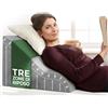 WELL B4 Cuscino da lettura per letto e divano ergonomico - schienale letto, cuscino antireflusso adulti, cuscino a cuneo per letto cuscino testata letto matrimoniale,