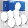 Homelist Luci notturne con rilevatore di movimento, ricaricabili, 6 pezzi | Illuminazione LED senza fili con batteria integrata per scale, cucine, corridoi e camere da letto