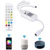 LUXONIC Controller WIFI per Strisce LED, Ricevitore Wifi Wireless LUXONIC con Telecomando IR a 24 Tasti, Controllo Vocale con Alexa Google Assistant, Vontrollo APP IOS / Android per Nastri LED RGB 5050 3528
