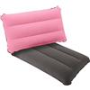 SUTAFOR Set di 2 Cuscini Gonfiabili per Viaggio, Spiaggia, Campeggio e Escursioni Pieghevole Cuscino da Esterno in Velluto 44x28 cm, Grigio+Rosa