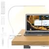 Mojimdo Lampada da Scrivania 77 LED con Telecomando [Potere Illuminante Notevole] 40CM Lampada con Pinza, 3 colore &10 Livelli di Luminosità Lampada da Lettura 360° Flessibile con Caricatore USB