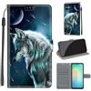 SIENIANLINE Cover per Samsung Galaxy A06 / A07 PU Pelle Custodia Flip Lupo