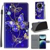 SIENIANLINE Cover per Xiaomi Redmi Note 14 Pro 4G/5G PU Pelle Custodia Flip Blu