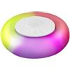 Sawhamale Altoparlante galleggiante bianco per piscina con luci LED colorate, luce musicale wireless impermeabile per piscina, feste in spiaggia, riunioni all'aperto, Flo portatile in ABS