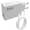 AXVRAV Caricatore USB C da 90 W con cavo di tipo C (1 M), caricatore rapido per Xiaomi 15 Ultra, 14T, 13T, Redmi Note 14/13/12, Poco F7/X7/F6, Pad 7 Pro - Turbo HyperCharge adattatore