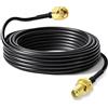 Bingfu Cavo Prolunga Antenna 4G GSM SMA Maschio a Femmina RG174 5 m