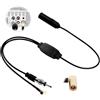 coalwop DAB Antenna Splitter Cavo SMB Antenna Splitter DAB Adattatore Splitter Auto a DIN Autoradio Cavo Compatibile con Pioneer Clarion Alpine Converte Segnali VHF/FM in DAB/DAB+