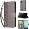 SIENIANLINE Cover per Samsung Galaxy A06 / A07 PU Pelle Custodia Flip Cubo - Grigio
