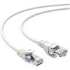Elfcam® - Slim Cavo Ethernet Cat 6 Sottile 0,5 m, Cavo di Rete WAN LAN Cat6 32AWG, Bianco Ultra Sottile (0,5 Metri)