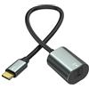 XMSJSIY Cavo audio ottico da USB di tipo C a SPDIF tipo C a presa TOSLINK PCM Stereo Audio Adapter Convertitore per MacBook Laptop Computer - 30 cm