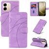 LACAE Cover a Libro per Oppo A6x 5G 4G / A6 5G 4G | Custodia Flip in Pelle PU, Porta Carte, Chiusura Magnetica, Funzione Supporto, Case, Purple