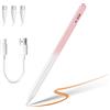 Luntak Penna per tablet Android con 3 POM, penna per cellulare di tipo C, ricarica rapida per touch screen, compatibile con Samsung/Huawei/Mi/Vivound altri dispositivi Android e tablet - rosa gradiente