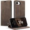 Ottcooed Cover per iPhone 17e Custodia, Cover Pellicola a Libro Portafoglio in Pelle Porta Carte Protettiva Slot per Scheda Flip Case con iPhone 17e, Caffè