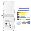 K KYUER EB-BT530FBU Tablette Batteria per Samsung Galaxy Tab 4 10.1 SM-T530 SM-T531 SM-T535 SM-T537 SM-T532 SM-T533 T536 T530NU T537A T537V T537R4 3G 4G/LTE WiFi EB-BT530FBE BT530FBC Tablet Battery with Tool