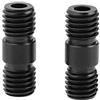 Camvate M12 - Connettore di prolunga per asta filettata, per sistema di supporto guida da 15 mm, 2 pezzi