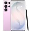 ULUCAN Smartphone S26 Ultra 5G versione globale, 16 GB di RAM, 1 TB di ROM, Snapdragon 8 gen3 (12 core), telefono cellulare con schermo intero HD originale da 7,3 pollici con stilo esterno,Pink-1TB