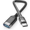 deleyCON Adattatore USB C a USB 3.0 OTG Tipo-C Connettore a Presa A - Collegamento per iPhone 17/16/15, Galaxy S26/S25/S24, A56, A17, A16, A26, Xiaomi, Pixel, MacBook, iPad, Notebook ecc.