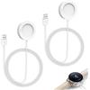 Uliwamowi 2 Pezzi Cavo di Ricarica Compatibile con Xiaomi Watch S3 S2 H1 2 Pro 3,3ft, Caricabatteria Magnetico USB C per Xiaomi Smartwatch, Caricatore Rapida e Sicura Accessori per Orologio Bianco 100cm