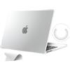 eleger Custodia non rigida compatibile con MacBook Pro 13 pollici M2 M1 A2338 A2251 A2289 A2159 A1989 A1708 A1706, versione 2022-2016, Cover anti-crepa, trasparente opaco